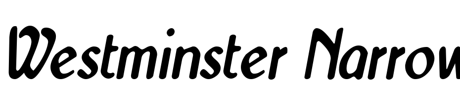 Westminster Narrow Italic Yazı tipi ücretsiz indir